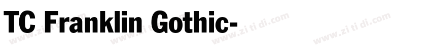 TC Franklin Gothic字体转换